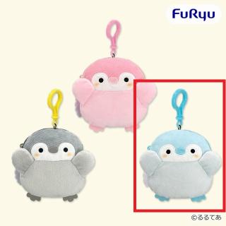 【コウペンちゃん】【C水色】コウペンちゃん カラビナ付きポーチ