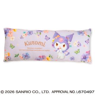 【サンリオ】【Cクロミ】サンリオキャラクターズ 水彩花柄ロングクッション