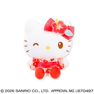 【サンリオ】【Aハローキティ】サンリオキャラクターズ ハイビスカス浴衣ちょいデカドール