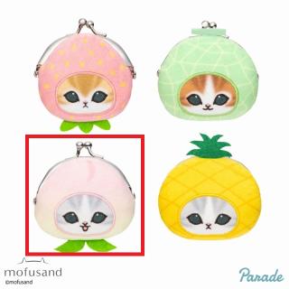 【mofusand】【Cももにゃん】mofusand フルーツにゃんミニがまぐち