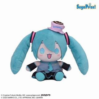 【サンリオ】【B初音ミク（ノーマル）】初音ミク×シナモロール KUNEMIMI ぬいぐるみ（EX）