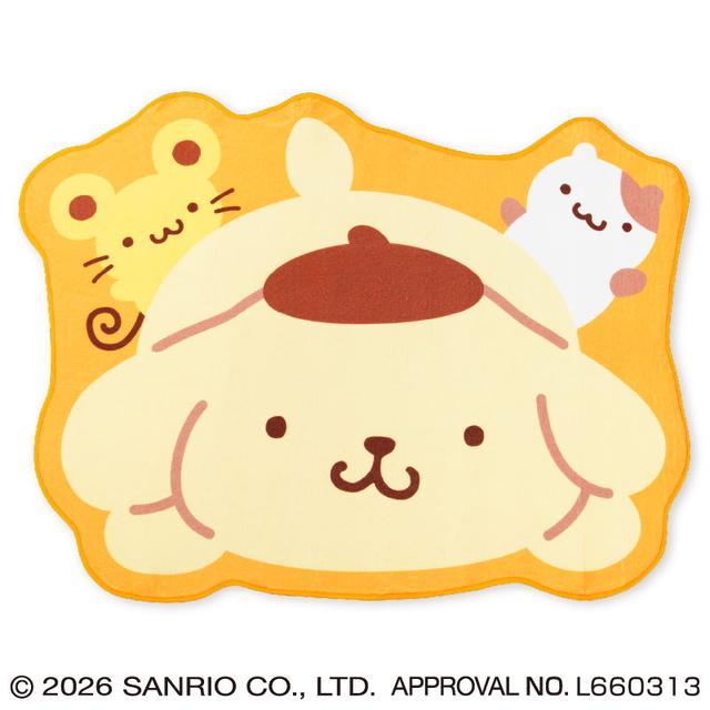 ポムポムプリン 特大ダイカットマット