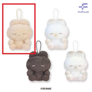 【うさぎのねむちゃん】【Bミルクラテ】うさぎのねむちゃん　マスコットぬいぐるみ2