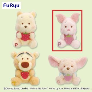 【ディズニー】【Bピグレット】くまのプーさん ミルキーボア いちご大好きマスコット