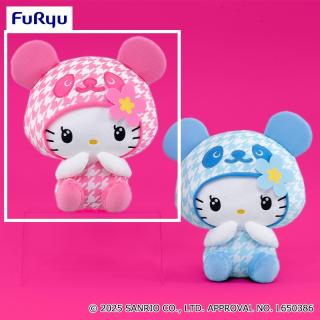 【サンリオ】【Aピンク】パンダハローキティ ときめく平成BIGぬいぐるみ