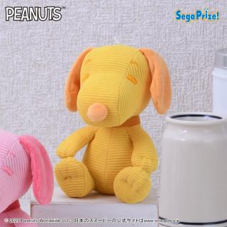 【スヌーピー】【Aイエロー】SNOOPY(TM)　ぬいぐるみ　コーデュロイVer.