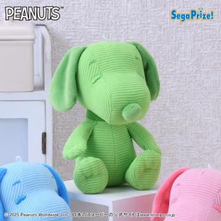 【スヌーピー】【Dグリーン】SNOOPY(TM)　ぬいぐるみ　コーデュロイVer.