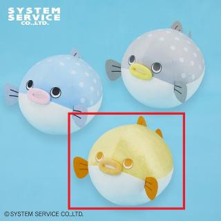 【FANS】【Cゴールド】FANS まんまるふぐぬいぐるみBIG