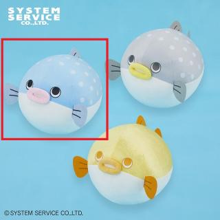 【FANS】【Aブルー】FANS まんまるふぐぬいぐるみBIG