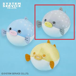 【FANS】【Bグレー】FANS まんまるふぐぬいぐるみBIG