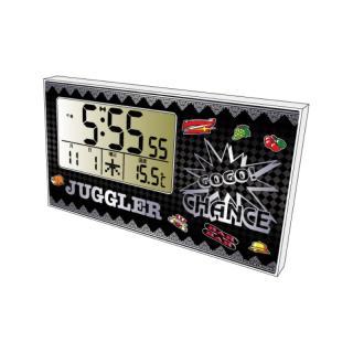 【ジャグラー】【Aブラック】ジャグラー 横型電波クロック2