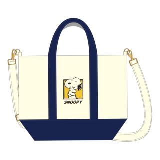 【スヌーピー】【Aネイビー】スヌーピー 2Wayトートバッグ4