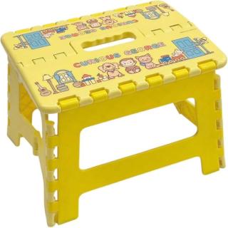 【おさるのジョージ】【Cイエロー】おさるのジョージステップチェア（小）
