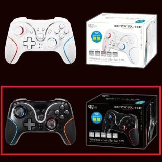 【B:Black】背面ボタン付き！GameSpirits　SW用ワイヤレスコントローラー