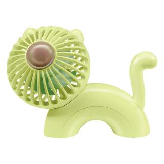 【家電製品(プライズ)】【C:Green】USB充電式 卓上ネコファン
