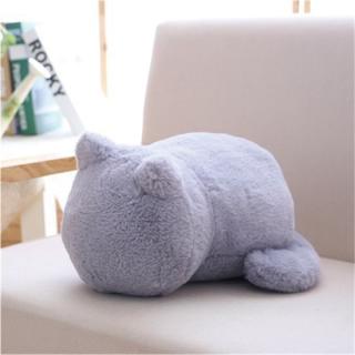 【B:gray】クラウドキャット抱っこ枕
