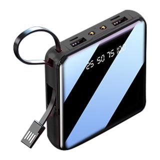 【家電製品(プライズ)】【Cブラック】スクエアモバイルバッテリー YD-2176