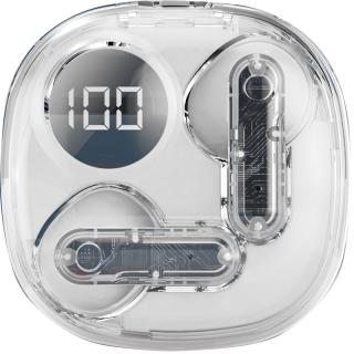 【家電製品(プライズ)】【Aホワイト】クリアスクエア ワイヤレスイヤホン