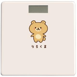 【Cホワイト】りるくま体重計