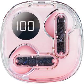 【家電製品(プライズ)】【Dピンク】クリアスクエア ワイヤレスイヤホン