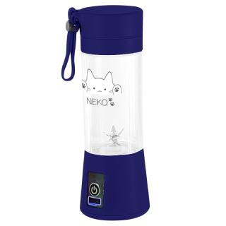 【家電製品(プライズ)】【Bブルー】NEKO ポータブルジューサー