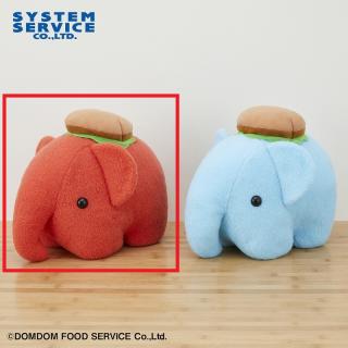 【ドムドムハンバーガー】【Aレッド】ドムドムハンバーガー　ハンバーガーとどむぞうくん　ふわふわぬいぐるみXL