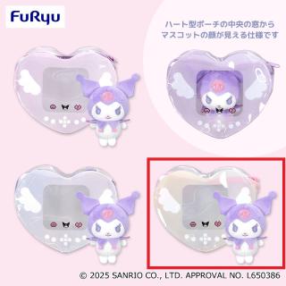 【サンリオ】【Cイエロー×ピンク】クロミ エモきゅ～と・エンジェル ハートポーチ＆マスコットセット