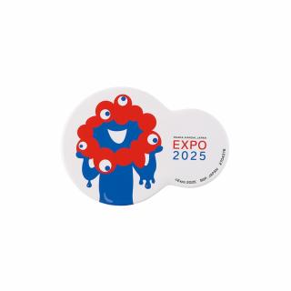 【EXPO 2025 大阪・関西万博】【C:ミャクミャク＆EXPO 2025 ロゴマーク】ミャクミャク 缶バッジ