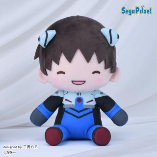 【エヴァンゲリオン】【B目閉じ】エヴァンゲリオンシリーズ　ふわぷち　Mぬいぐるみ“シンジ”