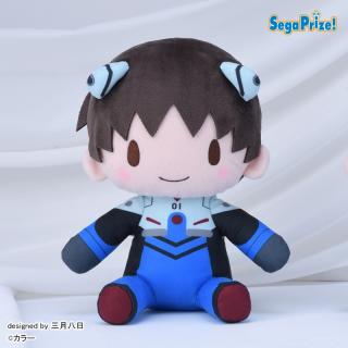 【エヴァンゲリオン】【A目開き】エヴァンゲリオンシリーズ　ふわぷち　Mぬいぐるみ“シンジ”