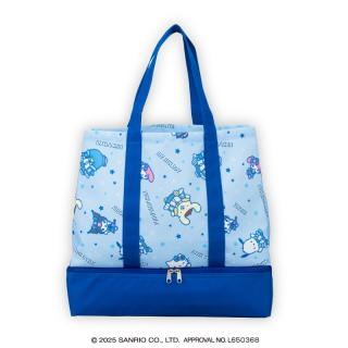 【サンリオ】サンリオキャラクターズ デニムショータイム保冷ポケット付き2段トートバッグ