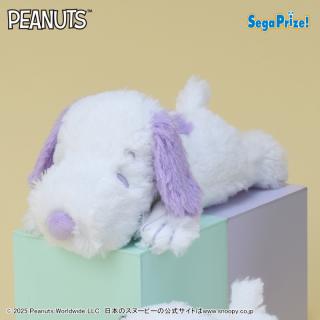 【スヌーピー】【Aパープル】SNOOPY(TM)　ぬいぐるみ　くたっとカラフル（EX）