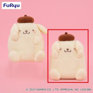 【サンリオ】【B両耳】ポムポムプリン かおかくしBIGぬいぐるみ