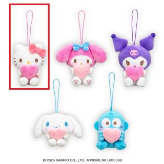 【サンリオ】【Aハローキティ】サンリオキャラクターズ ももいろハートマスコット