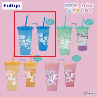 【ディズニー】【Cブルー】ミッキー＆ミニー ちょっもっさ カラーチェンジタンブラー