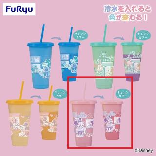 【ディズニー】【Bピンク】ミッキー＆ミニー ちょっもっさ カラーチェンジタンブラー