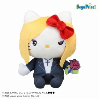 【サンリオ】【Cブラック】yoshikitty　ぬいぐるみ（EX）