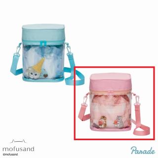 【mofusand】【Aピンク】mofusand　巾着つきショルダーバッグ