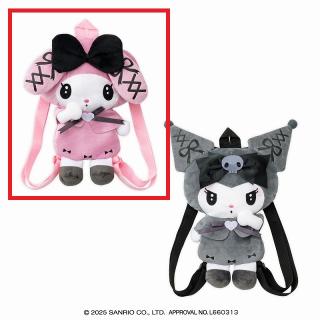 【サンリオ】【Aマイメロディ】マイメロディ・クロミ 真夜中のメロクロぬいぐるみリュック4