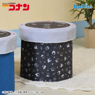 【名探偵コナン】【Bブラック】名探偵コナン　[PtZ]折り畳みボックスチェアー