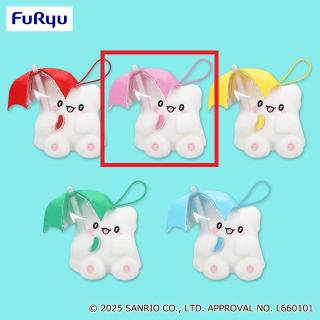 【サンリオ】【Bピンク】はなまるおばけ カラフルアンブレラマスコット