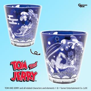 【トムとジェリー】【A青】トムとジェリー 切子グラス