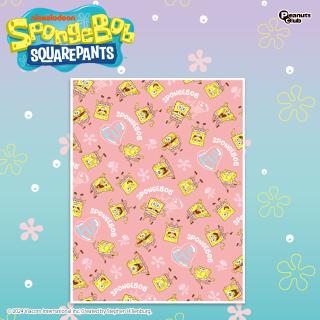 【スポンジ・ボブ】【B総柄(ピンク)】スポンジ・ボブ おひるねタオルケット