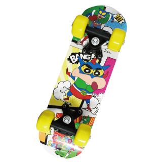 【クレヨンしんちゃん】【Aアクション仮面】クレヨンしんちゃん オラの17インチ木製スケボー