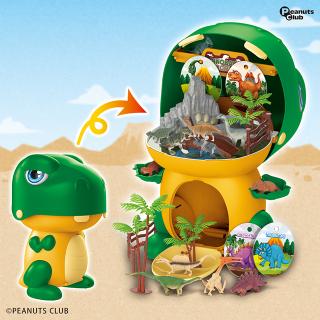 【Bグリーン×イエロー】ダイナソーワールド 恐竜ジオラマセット