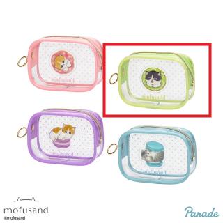 【mofusand】【Cドーナツ(グリーン)】mofusand ぷっくりクリア ミニポーチ