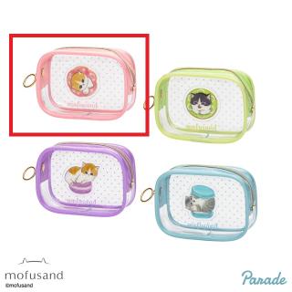【mofusand】【Dドーナツ(ピンク)】mofusand ぷっくりクリア ミニポーチ