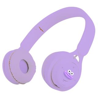 【家電製品(プライズ)】【Bパープル】ビッグリップ カラフル ワイヤレスヘッドホン