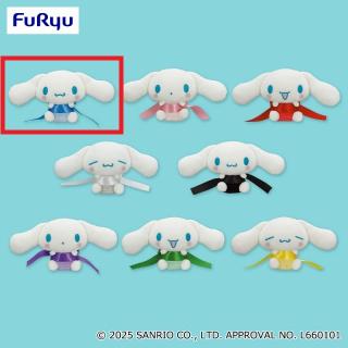 【サンリオ】【Aブルー】シナモロール リボンDEむすぼ！ぬいぐるみ