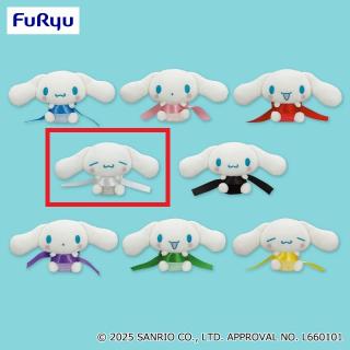 【サンリオ】【Dホワイト】シナモロール リボンDEむすぼ！ぬいぐるみ